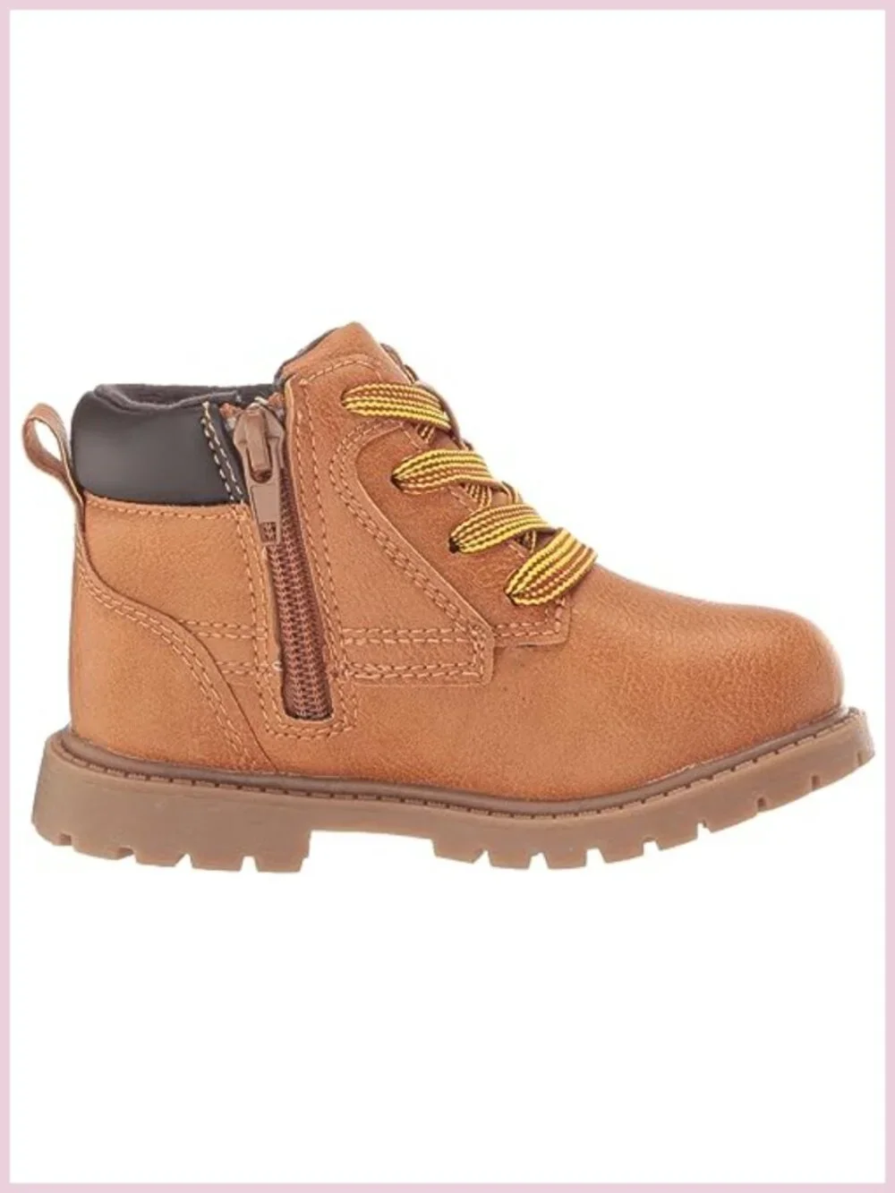 Kids High-Top Chukka Boots Faux Leather Easy-On Casual